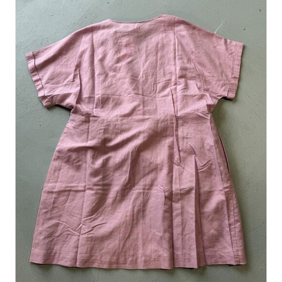 NWT Hudson North Rose Pink Linen Blend Belted Wrap Summer Dress Pockets Sz 3XL - Picture 16 of 16